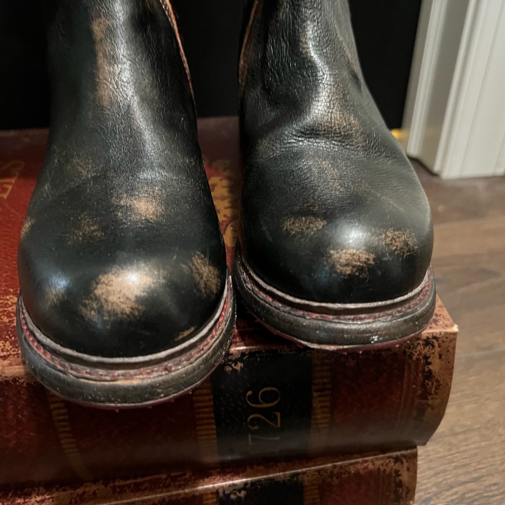 Bed Stu Dark Brown Tall Riding Leather Boots - Picture 5 of 10